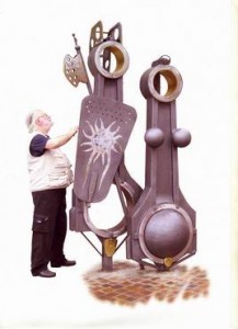 SCULTURA di UMBERTO ESPOSTI a MONTISOLA LAGO DI ISEO